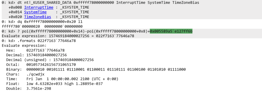 InterruptTime, SystemTime and DueTime